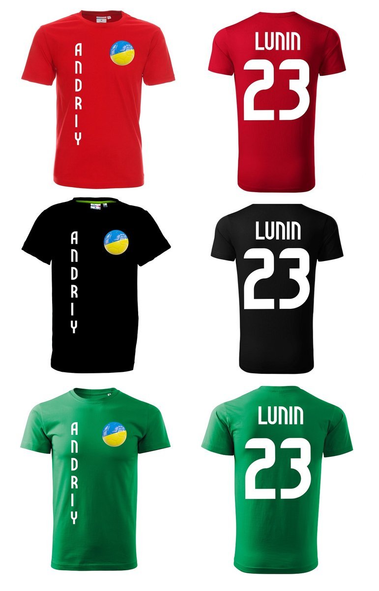 Koszulka UKRAINA Andriy LUNIN 23 jr