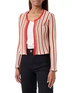 Swetry damskie - NALLY Kardigan damski 11026972-NA02, czerwony wielokolorowy, XS, czerwony, wielokolorowy., XS - miniaturka - grafika 1