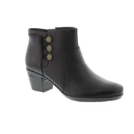 Botki damskie - Emslie Monet E [black leather] - rozmiar 41.5 - miniaturka - grafika 1
