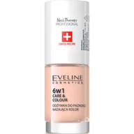 Odżywki do paznokci - Eveline Cosmetics Nail Therapy Professional 6w1 Care & Colour skoncentrowana odżywka do paznokci nadająca kolor Nude 5ml - miniaturka - grafika 1