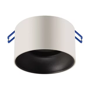 Wpuszczana lampa minimalistyczna Panama wpust biały czarny - Lampy sufitowe - miniaturka - grafika 1