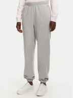 Spodnie sportowe damskie - Tommy Hilfiger Spodnie dresowe UW0UW05773 Szary Regular Fit - miniaturka - grafika 1