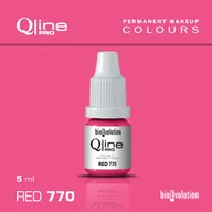 Pozostałe akcesoria kosmetyczne - Pigment do makijażu permanentnego ust Bioevolution Red 770 Qline Pro 5ml - miniaturka - grafika 1
