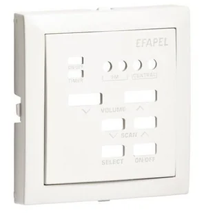 EFAPEL AQUARELLA ELEMENT CENTRALNY DO STEROWNIKA DŹWIĘKU MONO Z RADIEM ALUMINIUM 90703 TAL - Sterowniki i przekaźniki - miniaturka - grafika 1