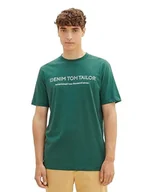 Koszulki męskie - TOM TAILOR Denim T-shirt męski, 10778 – zielony Hunter Green, XL - miniaturka - grafika 1