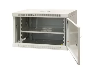 EmiterNet Szafa wisząca niedzielona 19'' 6U, drzwi całe z blachy, 600×450×370mm szer./gł./wys. - Akcesoria do serwerów - miniaturka - grafika 1