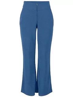 Spodnie damskie - YAS Yasvictoria Wide Pant S. Noos damskie spodnie materiałowe, federal blue, XL - grafika 1