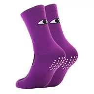 Skarpetki damskie - Clotth Unisex Skarpety kolarskie, kolorowe, sportowe, oddychające, dla mężczyzn i kobiet, fioletowe, rozm. L (40-45), liliowy, Large - miniaturka - grafika 1