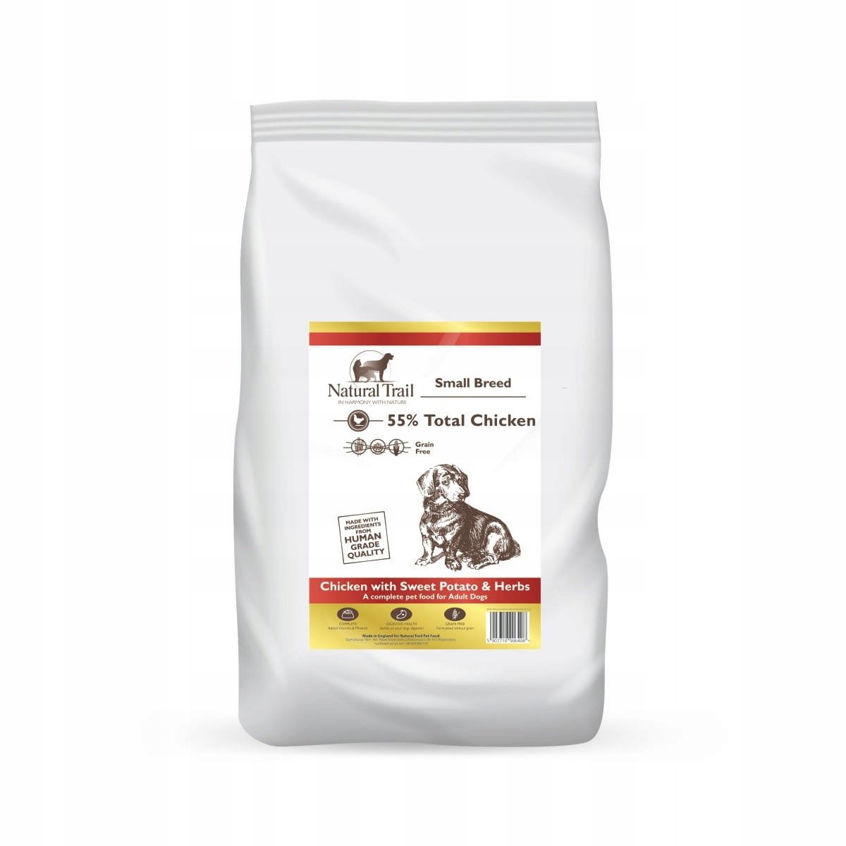 NATURAL TRAIL Dog GF Small Breed Chicken with sweet potatoes & herbs 6kg