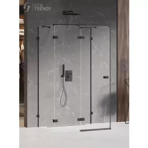 New Trendy EXK-2608 KABINA AVEXA BLACK PROSTOKĄTNA PRZY$801CIENNA 100x80x200 CZYSTE 6mm ACTIVE SHIELD - Kabiny prysznicowe - miniaturka - grafika 1