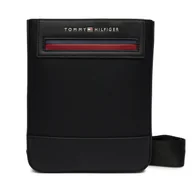 Torby męskie - Saszetka Tommy Hilfiger Th Foundation Mini Crossover AM0AM14157 Czarny - miniaturka - grafika 1