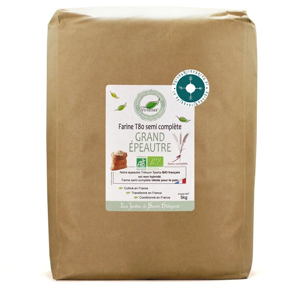 Mąka orkiszowa - Mąka typ 800 Orkisz Oberkulmer BIO 5 kg* / Les Jardins de Sainte-Hildegarde