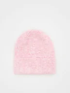 Czapki dla dzieci - Reserved - Czapka z domieszką wełny - pastelowy róż - miniaturka - grafika 1