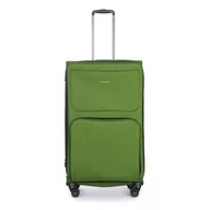 Walizki - Stratic Bendigo Light Plus 4-rolkowa walizka na kółkach, 84 cm, kieszeń na laptopa, zielony, 84 cm, L Długi - miniaturka - grafika 1