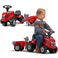 Jeździki dla dzieci - FALK Traktorek Baby Massey Ferguson Czerwony z Przyczepką + akc. Od 1 roku - miniaturka - grafika 1