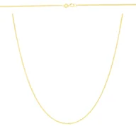 Biżuteria dla dzieci - Złoty łańcuszek pełny Lisi ogon 55 cm pr. 585 - miniaturka - grafika 1