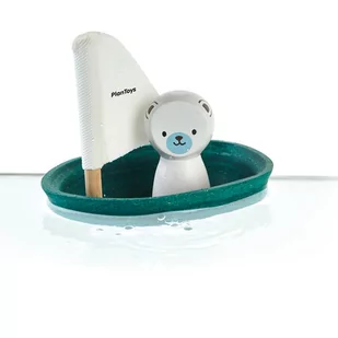 Plan Toys Żaglówka z niedźwiedziem polarnym - Zabawki i gry sportowe - miniaturka - grafika 2