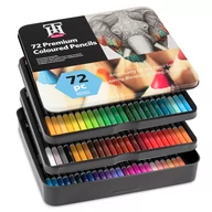Kredki, ołówki, pastele i pisaki - Kredki Ołówkowe Do Rysowania, Zestaw 72 Kolory W Metalowym Etui - miniaturka - grafika 1