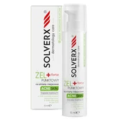 Problemy skórne - Solverx Acne Skin Forte, żel punktowy, 15 ml - miniaturka - grafika 1