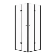 Kabiny prysznicowe - Kabina prysznicowa MAUNA kwadratowa 100x100cm czarna SEVANTE - miniaturka - grafika 1