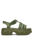 Buty dla dziewczynek - Melissa Sandały Ella Ad 35791 Zielony - miniaturka - grafika 1