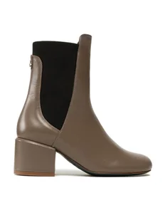 Patrizia Pepe Botki 8Y0018/L011-B744 Brązowy - Botki damskie - miniaturka - grafika 1