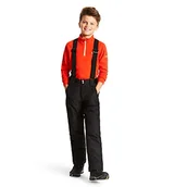 Spodnie narciarskie - Dare2B dziecięce spodnie tematyczne wodoodporne i oddychające wysokie loft izolowane spodnie narciarskie i snowboard sedan ze zintegrowanymi śniegowymi kominkami i odblaskowymi detalami czarny, 11-12 - miniaturka - grafika 1