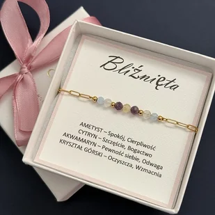 Bransoletka Zodiak - Bliźnięta - Bransoletki - miniaturka - grafika 1