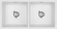 Zlewozmywaki - Zlew SystemCeram MERA TWIN-F/O SATIN 20 (51620120) - miniaturka - grafika 1