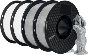 filament do drukarek 3D, materiał PETG, szybka wysyłka, 2 kg - biały, 2 kg - szary - Filamenty i akcesoria do drukarek 3D - miniaturka - grafika 1
