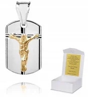 Biżuteria dla dzieci - 925 Srebrny Medalik Katolicki 925 1,88g 2,5cm M36 - miniaturka - grafika 1