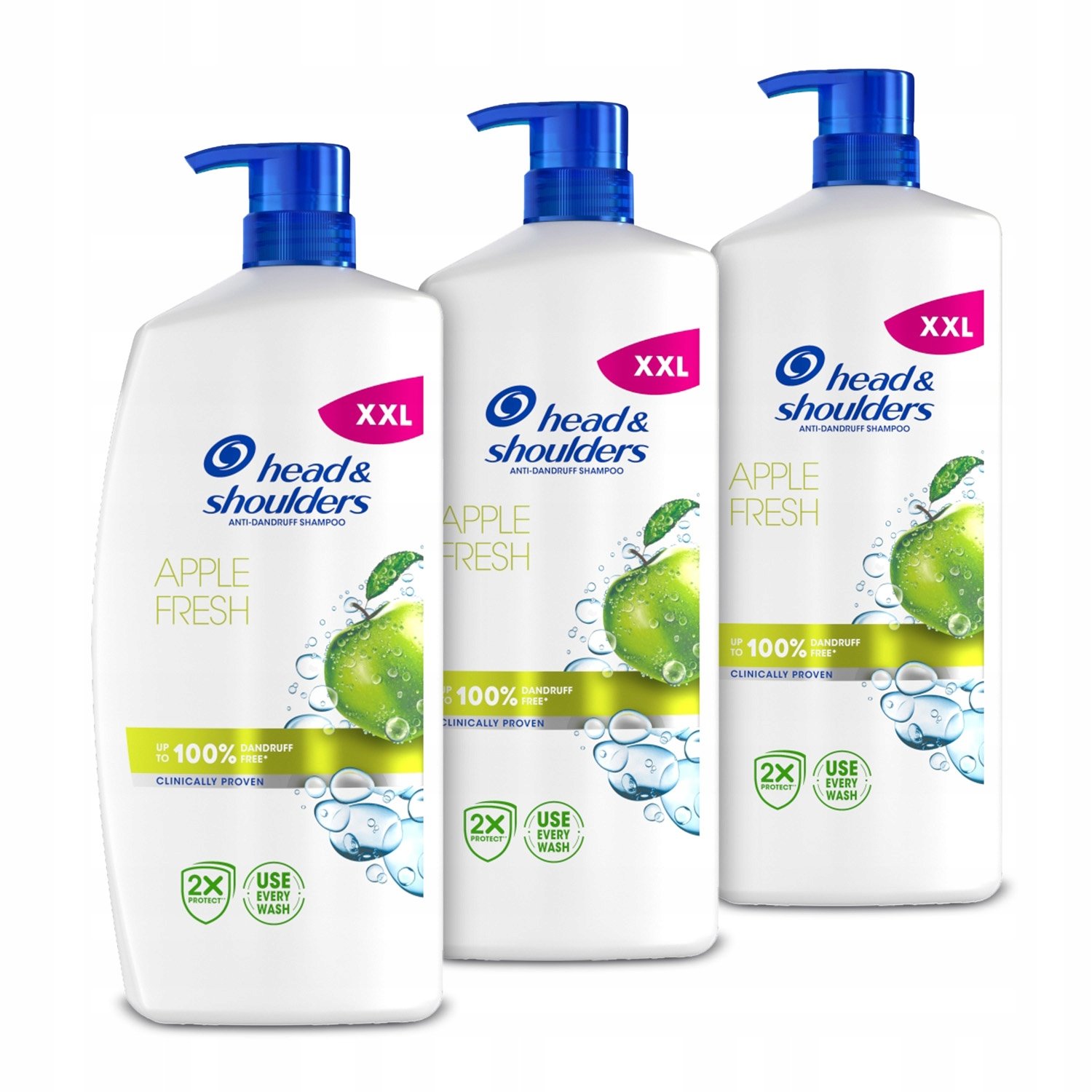 Zestaw 3x Head & Shoulders Apple Przeciwłupieżowy szampon do włosów 800ml