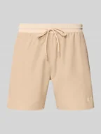 Kąpielówki męskie - Spodenki kąpielowe z paskiem z logo w kontrastowym kolorze model „STARFISH” - miniaturka - grafika 1