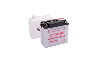 Akumulator kwasowo-ołowiowy 12N5.5-4A 12V 5,5Ah Moretti - Akumulatory motocyklowe - miniaturka - grafika 1