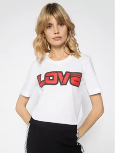 Koszulki i topy damskie - Love Moschino T-Shirt W4F152AM 3876 Biały Regular Fit - grafika 1