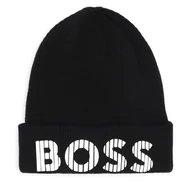 Czapki dla dzieci - Czapka Boss J51564 Czarny - miniaturka - grafika 1