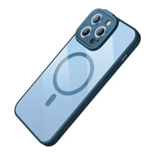 Zestaw ochronny Baseus Frame przeźroczyste etui magnetyczne i szkło hartowane do iPhone 14 Pro (niebieski) - Etui i futerały do telefonów - miniaturka - grafika 9