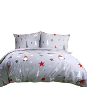 Pościel - Pościel flanelowa ciepła gruba 200x220 31508-1 świąteczna - miniaturka - grafika 1