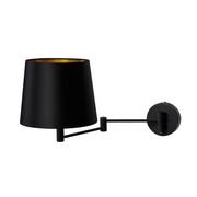 Lampy ścienne - Kaspa Czarna lampa nowoczesna MOVE 21068102 wysięgnik regulowany kinkiet - miniaturka - grafika 1