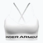 Bielizna sportowa damska - Biustonosz treningowy Under Armour Vanish Seamless Low white/black WYSYŁKA W 24H 30 DNI NA ZWROT - miniaturka - grafika 1