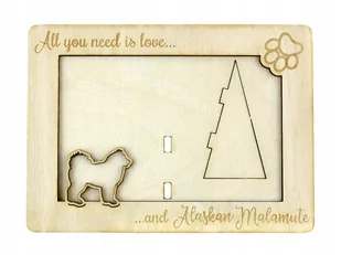 Alaskan Malamut ramka na zdjęcie z grawerem - Ramki na zdjęcia Alaskan Malamut ramka na zdjęcie z grawerem - Ramki na zdjęcia - miniaturka - grafika 1