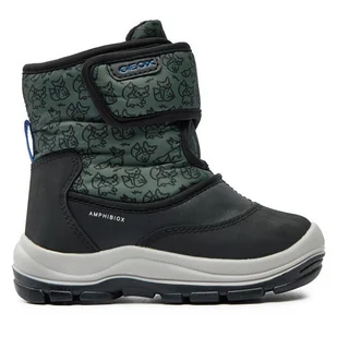 Śniegowce Geox B Flanfil Boy B Abx B263VE 0BCMN C9358 M Czarny - Buty dla chłopców - miniaturka - grafika 1