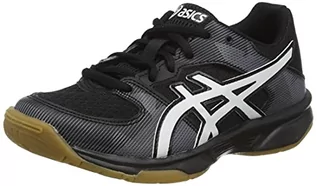 Buty sportowe męskie - ASICS 1074A014-003_32,5 Buty do siatkówki, czarne, 32,5 EU, czarny, 32.5 EU - grafika 1