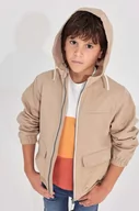 Kurtki i płaszcze dla chłopców - Mayoral kurtka dziecięca kolor beżowy - miniaturka - grafika 1