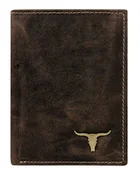 Portfele - WILD BUFFALO skórzany porfel męski RM-06-BAW Brązowy RM-06-BAW BROWN - miniaturka - grafika 1