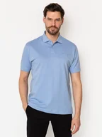 Koszulki męskie - Koszulka polo męska Lee Cooper Teus-5028 L Błękitna (5905991730286). Koszulki polo męskie - miniaturka - grafika 1
