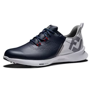 Buty sportowe męskie - Footjoy Męskie buty do golfa z paliwem, granatowe/białe/czerwone, szerokość 8,5 UK - grafika 1