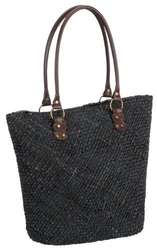 Contempo 2858, damska shopper, jeden rozmiar, czarny,