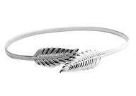 Paski - METALOWY PASEK DAMSKI do SUKIENKI ozdobny 70cm srebrny BQ53H - miniaturka - grafika 1