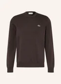 Swetry męskie - Lacoste Sweter braun - LACOSTE - miniaturka - grafika 1